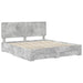 Cadru de pat cu sertar Gri din beton 180 x 200 cm Lemn compozit - WALTI WALTI