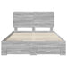 Cadru de pat cu headboard Gri Sonoma 140 x 200 cm Lemn compozit - WALTI WALTI