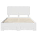 Cadru de pat cu headboard Alb 140 x 190 cm Lemn compozit - WALTI WALTI