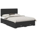 Cadru de pat cu headboard Negru 140 x 190 cm Lemn compozit - WALTI WALTI