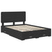 Cadru de pat cu headboard Negru 140 x 190 cm Lemn compozit - WALTI WALTI