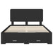 Cadru de pat cu headboard Negru 140 x 190 cm Lemn compozit - WALTI WALTI