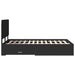 Cadru de pat cu headboard Negru 135 x 190 cm Lemn compozit - WALTI WALTI