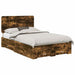 Cadru de pat Stejar fumuriu 135 x 190 cm Lemn compozit - WALTI WALTI