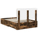 Cadru de pat Stejar fumuriu 135 x 190 cm Lemn compozit - WALTI WALTI
