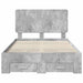 Cadru de pat cu sertar Gri din beton 120 x 200 cm Lemn compozit - WALTI WALTI