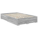 Cadru de pat cu headboard Gri Sonoma 120 x 200 cm Lemn compozit - WALTI WALTI