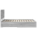 Cadru de pat cu headboard Gri Sonoma 120 x 200 cm Lemn compozit - WALTI WALTI