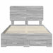 Cadru de pat cu headboard Gri Sonoma 120 x 190 cm Lemn compozit - WALTI WALTI
