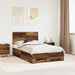Cadru de pat cu headboard Lemn vechi 120 x 190 cm Lemn compozit - WALTI WALTI