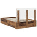 Cadru de pat cu headboard Lemn vechi 120 x 190 cm Lemn compozit - WALTI WALTI