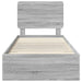 Cadru de pat cu headboard Gri Sonoma 100 x 200 cm Lemn compozit - WALTI WALTI