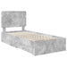 Cadru de pat cu sertar Gri din beton 90 x 200 cm Lemn compozit - WALTI WALTI