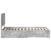 Cadru de pat cu sertar Gri din beton 90 x 200 cm Lemn compozit - WALTI WALTI