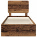 Cadru de pat cu headboard Lemn vechi 90 x 200 cm Lemn compozit - WALTI WALTI