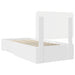 Cadru de pat cu headboard Alb 90 x 190 cm Lemn compozit - WALTI WALTI