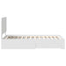 Cadru de pat cu headboard Alb 90 x 190 cm Lemn compozit - WALTI WALTI