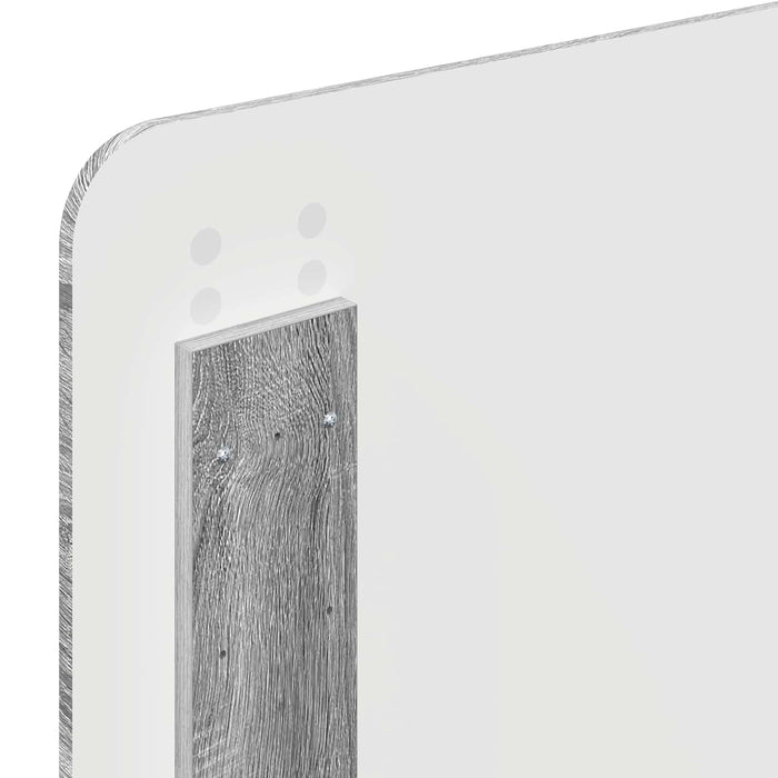 Cadru de pat cu headboard Gri Sonoma 90 x 190 cm Lemn compozit - WALTI WALTI