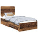 Cadru de pat cu headboard Lemn vechi 90 x 190 cm Lemn compozit - WALTI WALTI