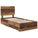 Cadru de pat cu headboard Lemn vechi 90 x 190 cm Lemn compozit - WALTI WALTI