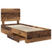 Cadru de pat cu headboard Lemn vechi 90 x 190 cm Lemn compozit - WALTI WALTI