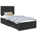 Cadru de pat cu headboard Negru 75 x 190 cm Lemn compozit - WALTI WALTI
