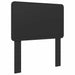 Cadru de pat cu headboard Negru 75 x 190 cm Lemn compozit - WALTI WALTI