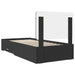 Cadru de pat cu headboard Negru 75 x 190 cm Lemn compozit - WALTI WALTI