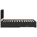 Cadru de pat cu headboard Negru 75 x 190 cm Lemn compozit - WALTI WALTI