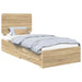 Cadru de pat cu sertar Stejar Sonoma 75 x 190 cm Lemn compozit - WALTI WALTI