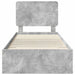 Cadru de pat cu sertar Gri din beton 70 x 190 cm Lemn compozit - WALTI WALTI