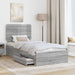 Cadru de pat cu headboard Gri Sonoma 75 x 190 cm Lemn compozit - WALTI WALTI