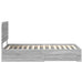 Cadru de pat cu headboard Gri Sonoma 75 x 190 cm Lemn compozit - WALTI WALTI