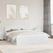 Cadru de pat cu headboard Alb 200 x 200 cm Lemn de pin masiv - WALTI WALTI