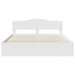 Cadru de pat cu headboard Alb 200 x 200 cm Lemn de pin masiv - WALTI WALTI