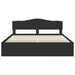 Cadru de pat cu headboard Negru 200 x 200 cm Lemn de pin masiv - WALTI WALTI