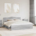 Cadru de pat Gri Sonoma 200 x 200 cm Lemn de pin masiv - WALTI WALTI
