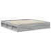 Cadru de pat Gri Sonoma 200 x 200 cm Lemn de pin masiv - WALTI WALTI