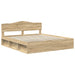 Cadru de pat cu headboard Sonoma 180 x 200 cm Lemn de pin masiv - WALTI WALTI