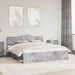 Cadru de pat cu headboard Beton 180 x 200 cm Lemn de pin masiv - WALTI WALTI