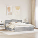 Cadru de pat Gri Sonoma 180 x 200 cm Lemn de pin masiv - WALTI WALTI