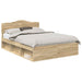 Cadru de pat cu headboard Sonoma 160 x 200 cm Lemn de pin masiv - WALTI WALTI