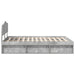 Cadru de pat cu headboard Beton 160 x 200 cm Lemn de pin masiv - WALTI WALTI