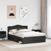 Cadru de pat cu headboard Negru 150 x 200 cm Lemn de pin masiv - WALTI WALTI