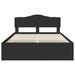 Cadru de pat cu headboard Negru 150 x 200 cm Lemn de pin masiv - WALTI WALTI