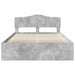 Cadru de pat Gri Concret 150 x 200 cm Lemn de pin masiv - WALTI WALTI