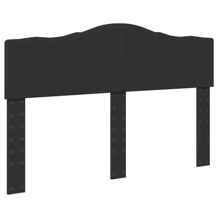 Cadru de pat cu headboard Negru 140 x 200 cm Lemn de pin masiv - WALTI WALTI