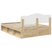 Cadru de pat cu headboard Sonoma 140 x 200 cm Lemn de pin masiv - WALTI WALTI