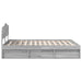 Cadru de pat Gri Sonoma 140 x 190 cm Lemn de pin masiv - WALTI WALTI