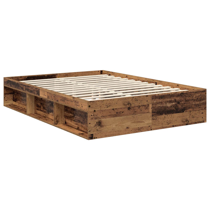 Cadru de pat Lemn vechi 140 x 190 cm Lemn de pin masiv - WALTI WALTI